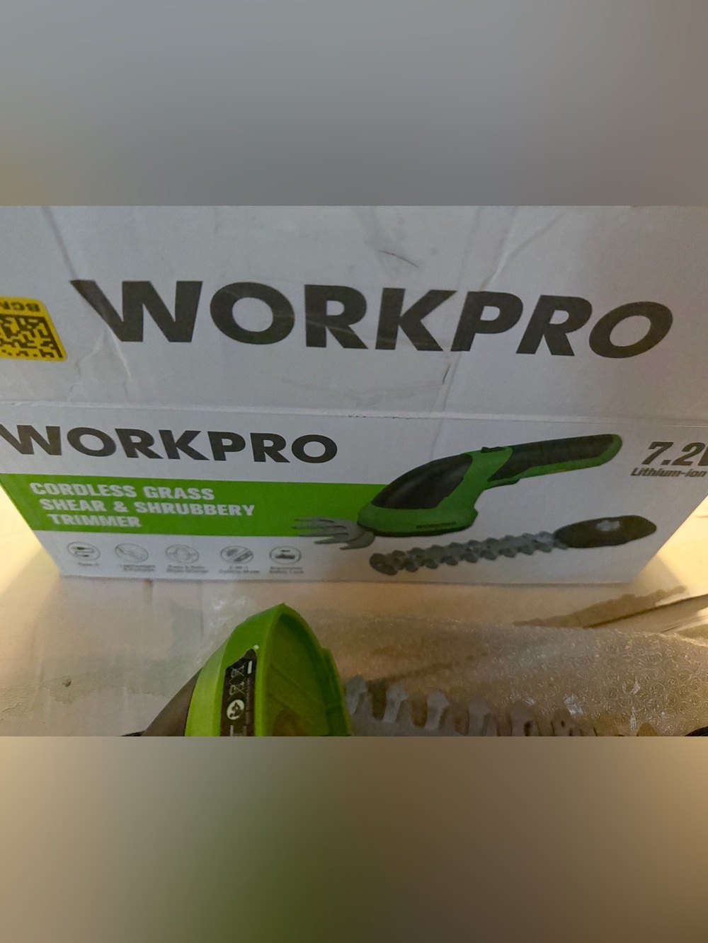 Green Cordless Grass Trimmer - Compact Handheld Trimmer